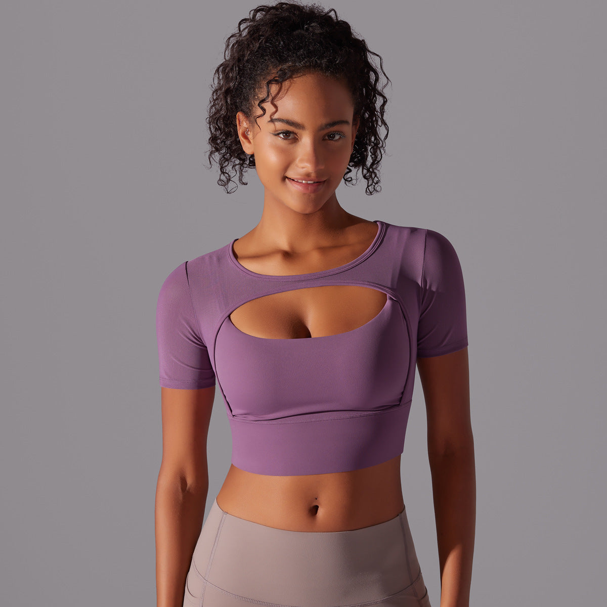 Fitness Double Layer Yoga Clothing Top Women EHAD +