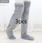 Over Knee High Fuzzy Long Socks Winter Warm Cold Leg Knee Joint Cold-proof Stockings Home Floor Sleeping Socks EHAD +