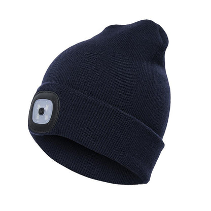 LED Knit Hat Button Cell Type Knitted Hat With Light Glowing EHAD +