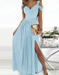 Long Floor Length Elegant Greek Style Pleated Dress EHAD +