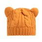 Hand Made 3D Cute Knitted Cat Ear Beanie For Winter EHAD +