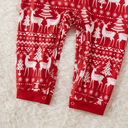 Printed Parent Child Home Service Set Pajamas EHAD +