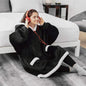 Winter TV Hoodie Blanket Winter Warm Home Clothes Women Men Oversized Pullover With Pockets EHAD +