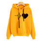 Heart Print Streetwear Hoodies Women Sweatshirt Spring Autumn Long Sleeve Hoodie Clothes EHAD +