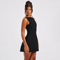 Sexy Slim-fitting Backless Dress Summer Sleeveless Short Dresses EHAD +