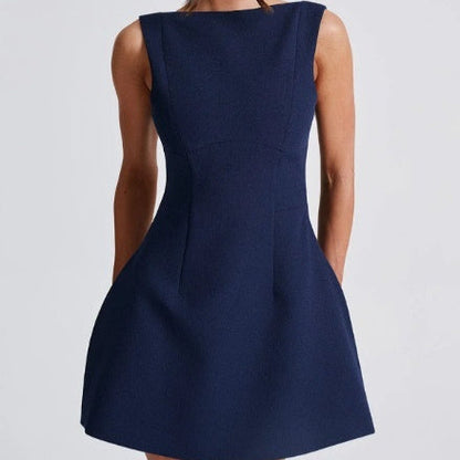 Sexy Slim-fitting Backless Dress Summer Sleeveless Short Dresses EHAD +