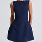 Sexy Slim-fitting Backless Dress Summer Sleeveless Short Dresses EHAD +