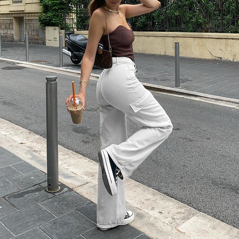 Women's Fashion Straight Jeans In Autumn EHAD +