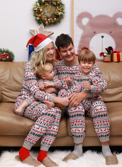 Christmas Pajamas Family Matching New Year Father Mother Kids Baby Look Clothes Set Dad Mom And Daughter Son Pyjamas Outfit EHAD +