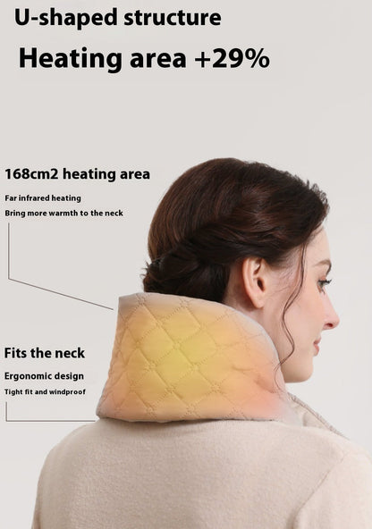 Electric Heating Scarf 3 Gear Heating Pads Outdoor Warm Heated Scarf USB Heater Thermal Shawl Neck Brace Warm Bib For Women Men EHAD +