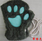 Winter Lovely Half Cover Paw Bear Cat Claw Gloves Short Finger EHAD +