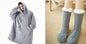 Hoodie Sweatshirt With Big Pocket Tops Sweater Comfortable Loose Double-Sided Fleece Thicker Wearable Blanket EHAD +