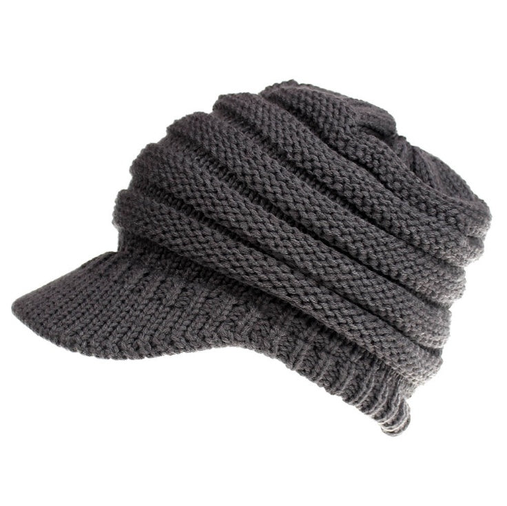 Women Ponytail Beanies Autumn Winter Hats Female Soft Knitting Caps Warm Ladies Skullies EHAD +