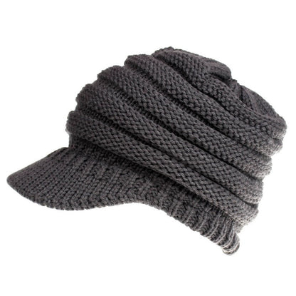 Women Ponytail Beanies Autumn Winter Hats Female Soft Knitting Caps Warm Ladies Skullies EHAD +