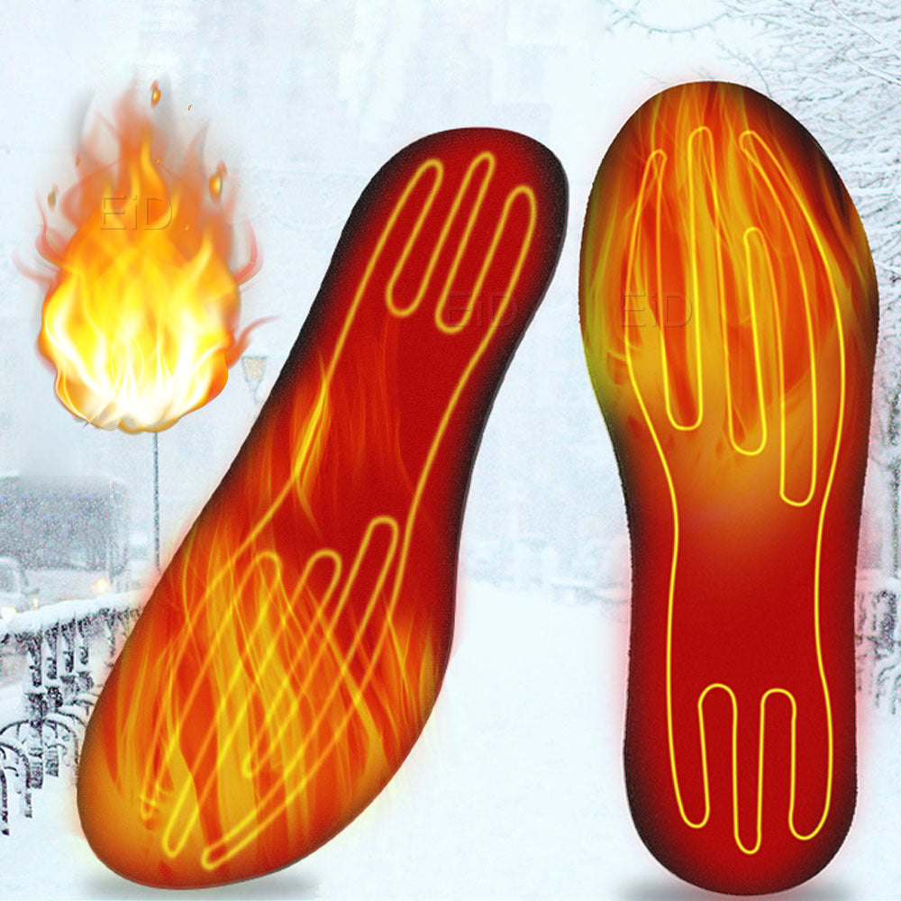 USB Heated Shoes Insoles Can Be Cut Winter Warm Heating Insoles Pad Feet For Boots Sneaker Shoes EHAD +