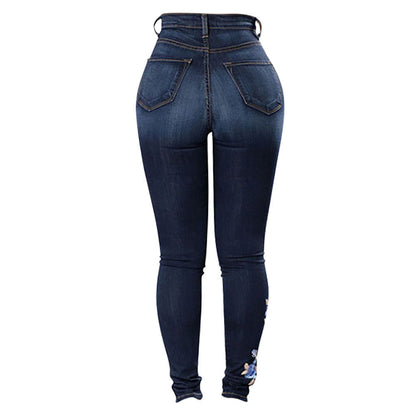 European and American embroidered jeans EHAD +