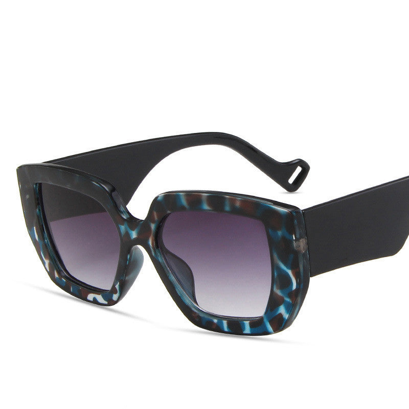 Side Sunglasses Personality Polygon Contrast Sunglasses Retro Sunglasses EHAD +