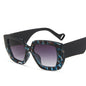 Side Sunglasses Personality Polygon Contrast Sunglasses Retro Sunglasses EHAD +