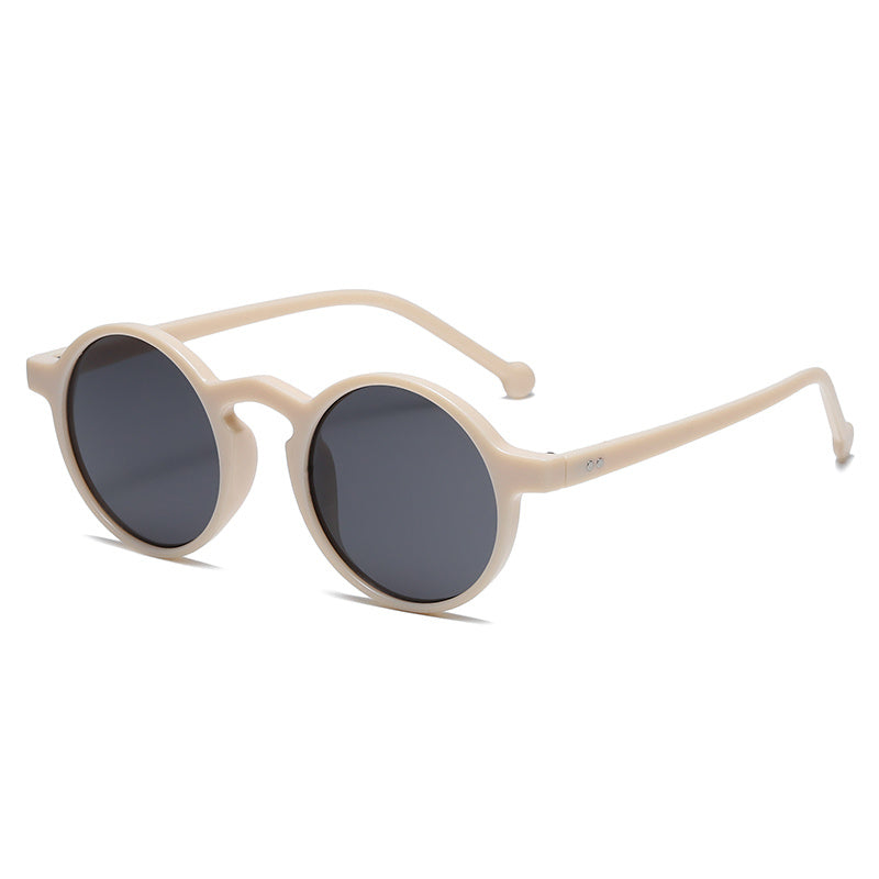 Small Round Frame All Match UV Protection Sunglasses EHAD +