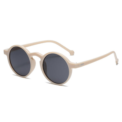Small Round Frame All Match UV Protection Sunglasses EHAD +