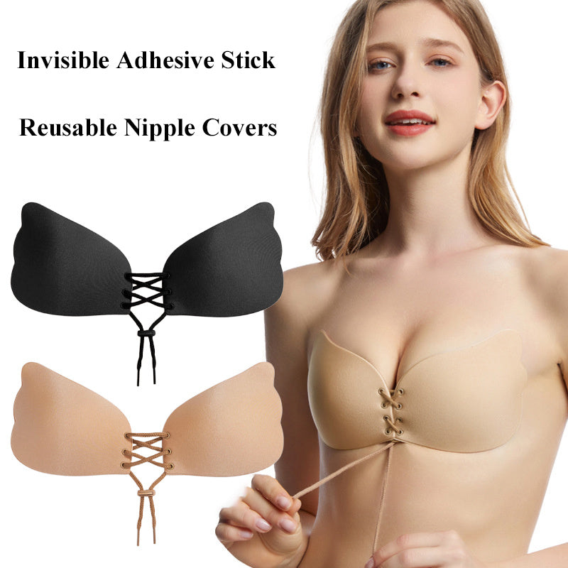 Large Size Strapless Bra Adhesive Sticky Push Up Bras For Women Rabbit Brassiere Lingerie Invisible Women Hot EHAD +