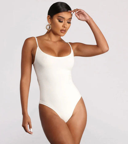 Summer Bikini Backless String Large Size Sexy Solid Color Triangle One-piece Swimsuit Womens Clothing EHAD +