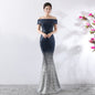 Birthday Party Dress Slimming Host Long Dress EHAD +
