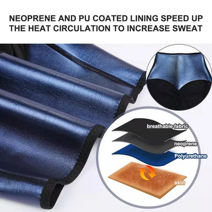 Slimming Pants Waist Trainer Shapewear Tummy Hot Thermo Sweat Leggings Fitness Workout Sweat Sauna Pants Body Shaper EHAD +