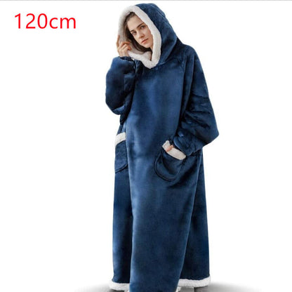 Winter TV Hoodie Blanket Winter Warm Home Clothes Women Men Oversized Pullover With Pockets EHAD +