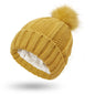 Fashion Stretchy Satin Lined Skull Knit Hats Beanie Hat For Women Faux Fur Pom Pom Hat Winter Keep Warming Beanie Hat EHAD +