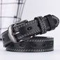 Two-line Men's And Women's Belts Young Students Hollow Out All-match Thin Trousers Belts Korean Denim Dress Belts EHAD +