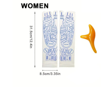 Massage Relieve Tired Feet Socks Acupressure Foot Massager Reflexology Socks Foot Point Sock Foot Point Tool Physiotherapy Sock EHAD +