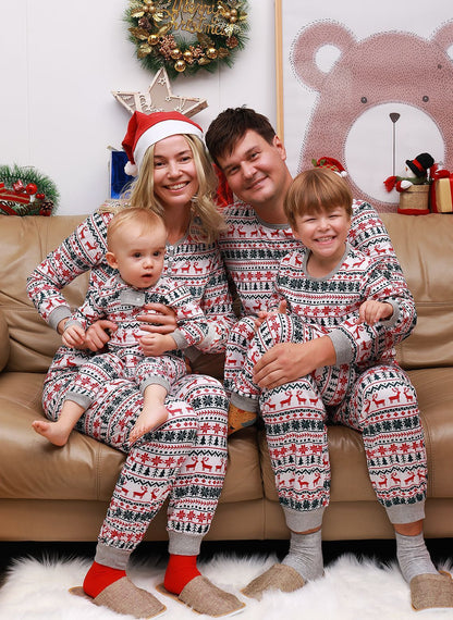 Christmas Pajamas Family Matching New Year Father Mother Kids Baby Look Clothes Set Dad Mom And Daughter Son Pyjamas Outfit EHAD +
