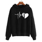 Heart Print Streetwear Hoodies Women Sweatshirt Spring Autumn Long Sleeve Hoodie Clothes EHAD +