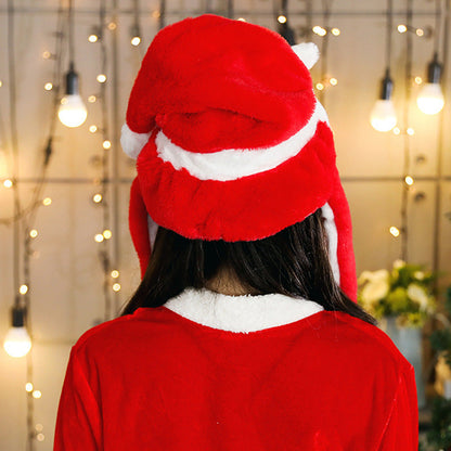 Novel Movable Christmas Hat Winter Cute Santa Claus Snowman Elk Hat EHAD +