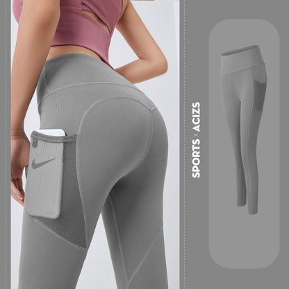 Yoga Pants Women With Pocket Leggings Sport Girl Gym Leggings Women Tummy Control Jogging Tights Female Fitness Pants EHAD +