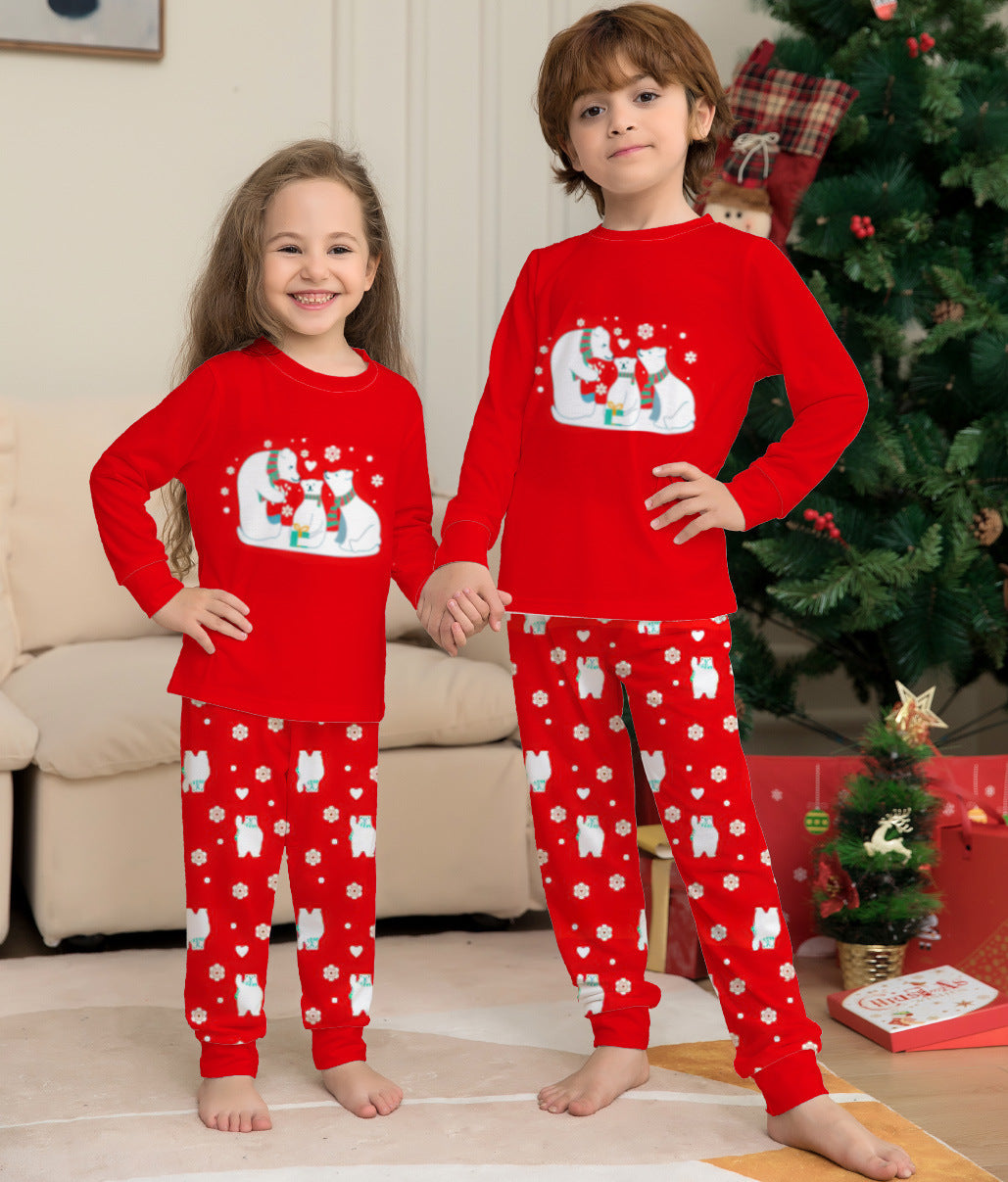 Christmas Family Pajamas Matching Sets Christmas Sleepwear Parent-Child Pjs Outfit For Christmas Holiday Xmas Party EHAD +