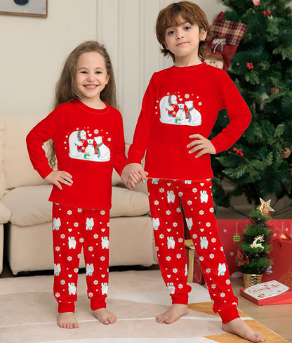 Christmas Family Pajamas Matching Sets Christmas Sleepwear Parent-Child Pjs Outfit For Christmas Holiday Xmas Party EHAD +