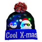 LED Christmas Hat Sweater Knitted Beanie Christmas Light Up Knitted Hat Christmas Gift  Kids Xmas New Year Decorations EHAD +