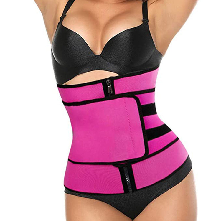 Tummy Sweat Shapewear Bodysuits Women Waist Trainer Slimming 2-3 Belts Workout Shaper Corset EHAD +