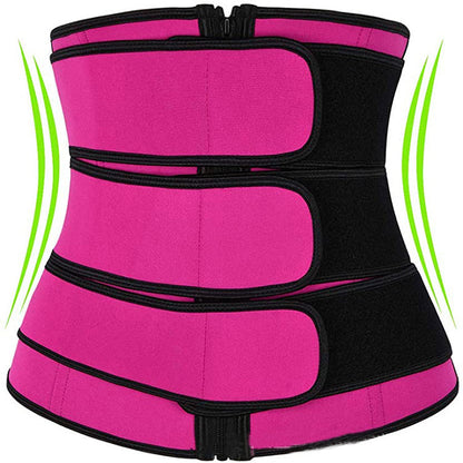 Tummy Sweat Shapewear Bodysuits Women Waist Trainer Slimming 2-3 Belts Workout Shaper Corset EHAD +