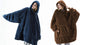 Hoodie Sweatshirt With Big Pocket Tops Sweater Comfortable Loose Double-Sided Fleece Thicker Wearable Blanket EHAD +