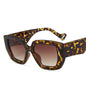 Side Sunglasses Personality Polygon Contrast Sunglasses Retro Sunglasses EHAD +