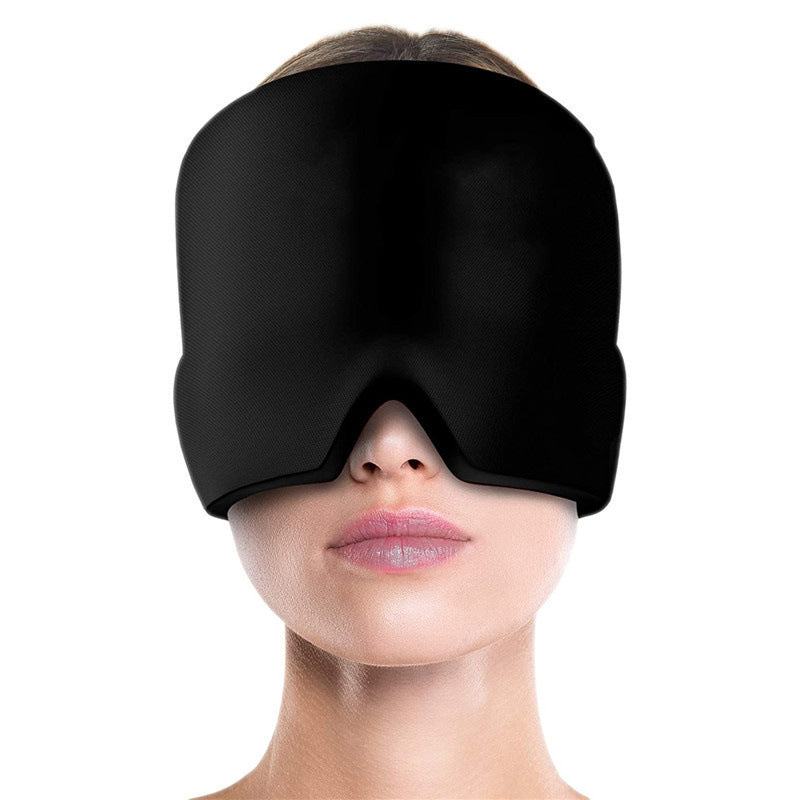 Ice Compress Headache Eye Mask Hat Relief For Migraines, Stress, And Tension Massage Tool EHAD +