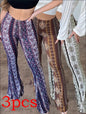 High Elastic Tight Pants Slim Sexy Print Trousers Womens Clothing EHAD +