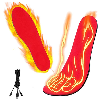 USB Heated Shoes Insoles Can Be Cut Winter Warm Heating Insoles Pad Feet For Boots Sneaker Shoes EHAD +