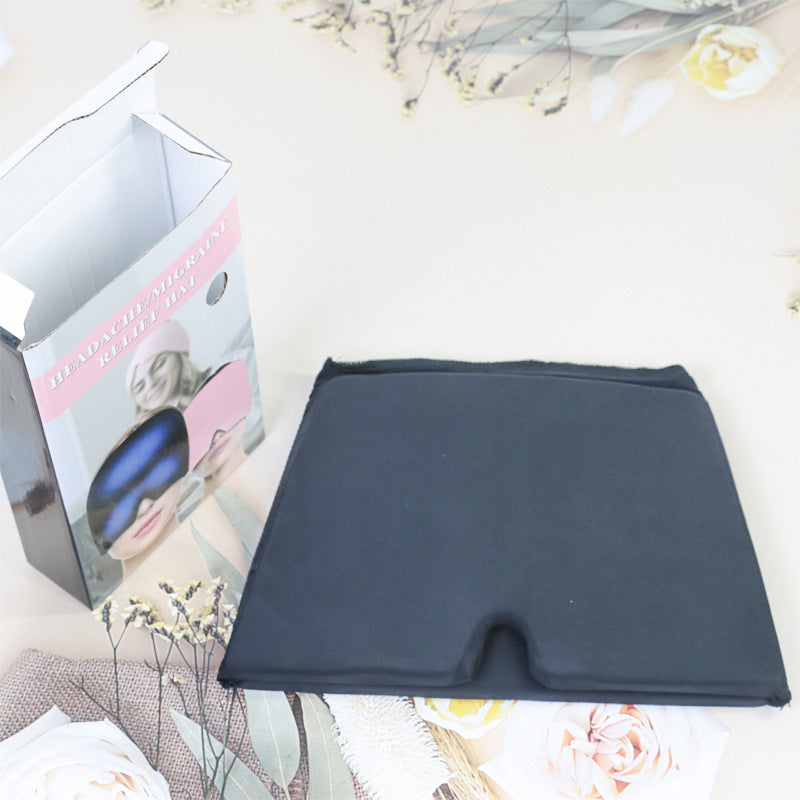 Ice Compress Headache Eye Mask Hat Relief For Migraines, Stress, And Tension Massage Tool EHAD +