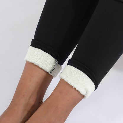 Winter Leggings Warm Thick High Stretch Lamb Cashmere Leggins Skinny Fitness Woman Pants EHAD +